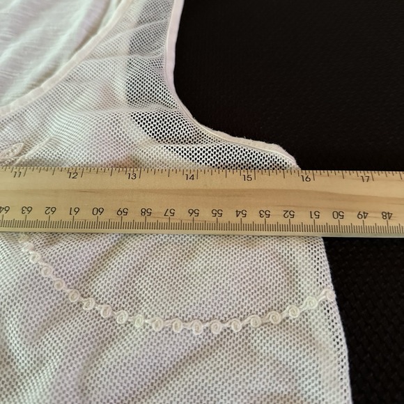 American Eagle Women's White Lace Tank Top Sz Small Flowy Boho Festival - Picture 5 of 12